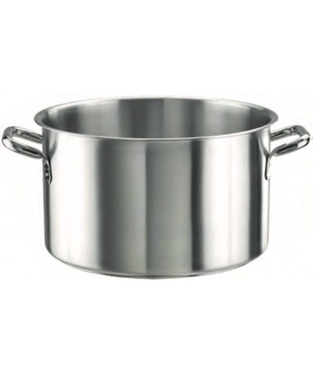 Casseruola Professionale In Acciaio Inox Con 2 Manici - Alta 13,5 Cm, Diametro 26 Cm, Capacità 7 Litri, Adatta A Induzione, Gas, Elettrico