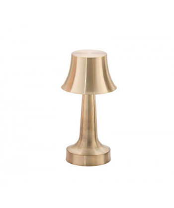 Lampada Campana Led Oro Ø Cm 11,5 H 23,5 Touch Con 3 Regolazioni Di Luminosita'