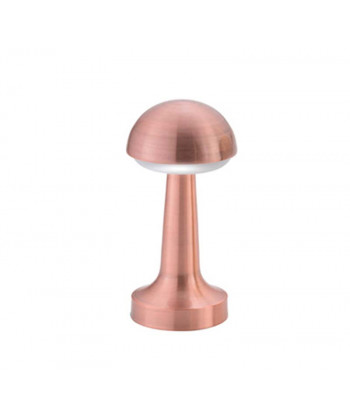 Lampada Sfera Led Rame Ø Cm 11 H 23,5 Touch Con 3 Regolazioni Di Luminosita'