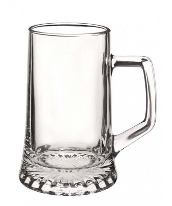 Bicchiere Stern Birra Da 02 Cl 28,7 C/ Manico Bormioli Rocco H 12,3 Ø Cm 8,1 Confezione Da 2