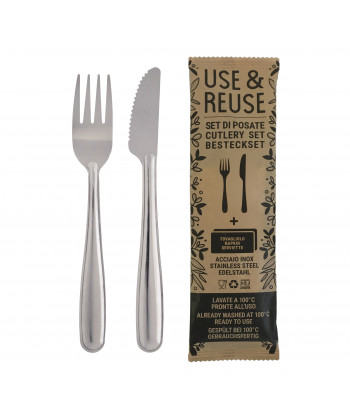 Tris Posate Monouso Inox Forc+ Colt+tov Anche Riutilizzabili Confezione Da 100
