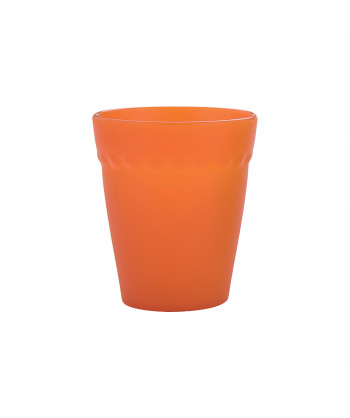 Bicchiere Plastica Oasi Arancio Cl 26 H 9,5 Ø Cm 8 Confezione Da 24