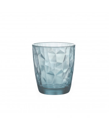 Bicchiere Diamond Acqua Blue Cl 30 Bormioli Rocco H 9,2 Ø Cm 8,5 Confezione Da 3