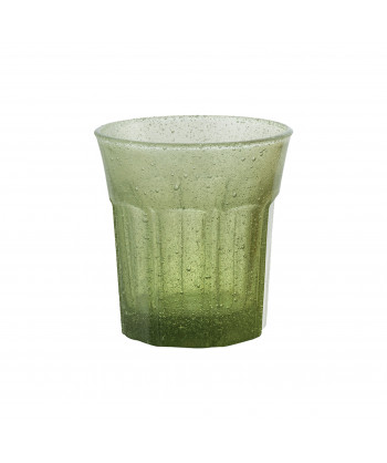 Bicchiere Rustic Verde Bollicine Cl 30 M1934 H 10 Ø Cm 9,5 Confezione Da 6