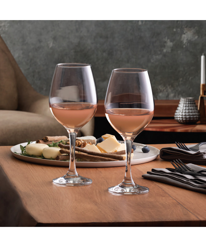 Pasabahce 5892033 Set Regalo 6 Calici Da Vino Rosso In Vetro Amber, 36.5 Cl - Eleganza Moderna Per La Tua Tavola - 6