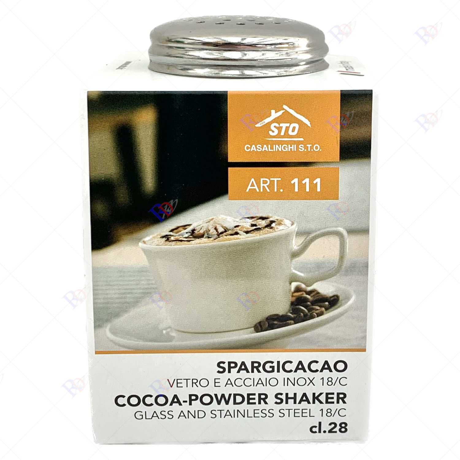 STOHA Design 005202 Spargitore cilindrico per Zucchero a Velo/Cacao, 80