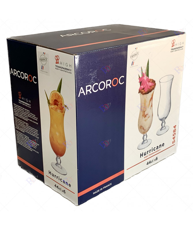 Arcoroc Thera 6 Calici Da Vino In Vetro Temperato 44 Cl - Resistenti E Lavastoviglie - 3