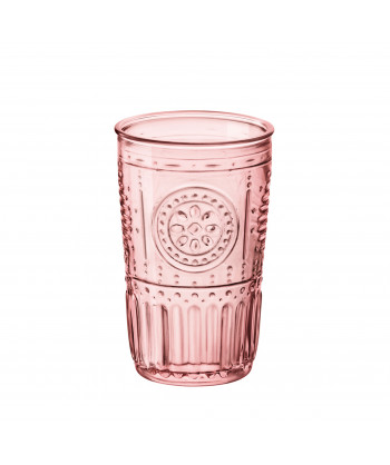 Bicchiere Cooler Candy Rosa Cl 47 H 8,7 Ø Cm 13,8 Romantic Bormioli Rocco Confezione Da 4