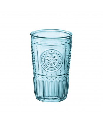 Bicchiere Cooler Candy Blu Cl 47,5 H 8,7 Ø Cm 13,8 Romantic Bormioli Rocco Confezione Da 4
