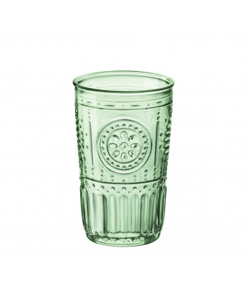 Bicchiere Cooler Candy Verde Cl 47,5 H 8,7 Ø Cm 13,8 Romantic Bormioli Rocco Confezione Da 4
