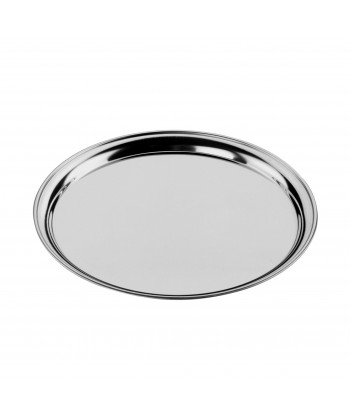 Vassoio Tondo Acciaio Inox Ø Cm 40 Liscio