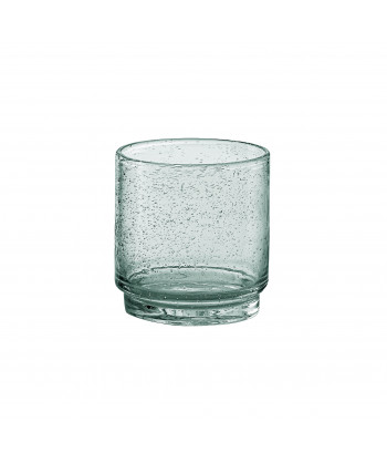 Bicchiere Acqua Scandia Verde Cl 38 H 9 Ø Cm 8,4 Vetro Soffiato Impilabile M1934 Confezione Da 6
