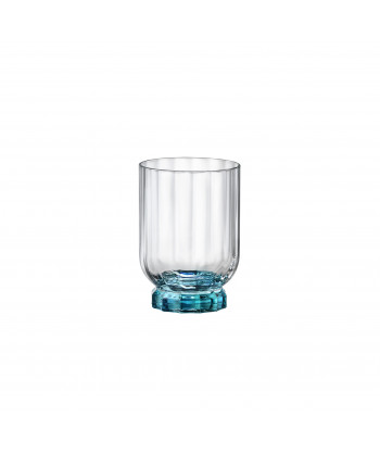 Bicchiere Rocks Florian Blu Cl 30 H 10,4 Ø Cm 7,3 Bormioli Rocco Confezione Da 6