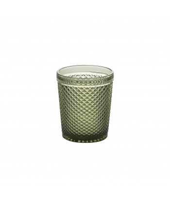 Bicchiere Acqua Diamante Verde Cl 30,8 H 10,2 Ø Cm 8,4 M1934 Confezione Da 6
