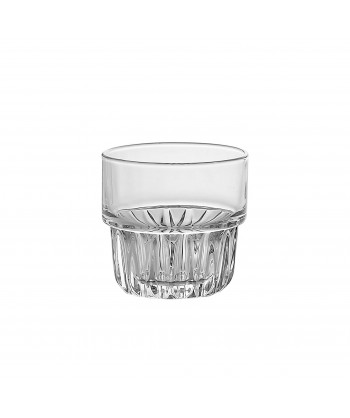 Bicchiere Everest Rocks Cl 26,6 H 8,6 Ø Cm 8,6 Duratuff Impilabile Libbey Confezione Da 12