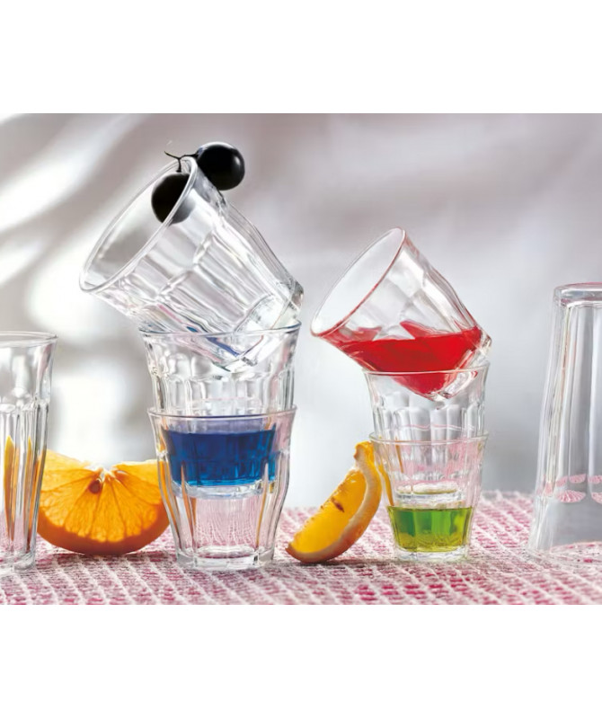 Duralex Picardie Set 4 Bicchieri 24 Cl - Colorati (Prugna, Verde, Blu Navy, Grigio) - Fatti In Francia - 5