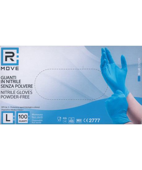 Guanti Nitrile Monouso Minsan Monouso Blu - Confezione Da 200