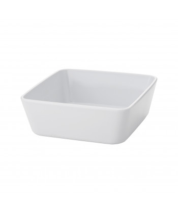 Pirofila Quadra Alta Cm 22x22 H 10 Da Forno Bianca Mps