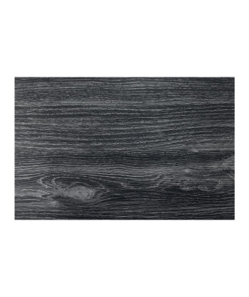 Tovaglietta Nero Cm 30x45 Set 12pz Plastificata Pvc Effetto Legno Nero