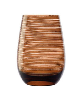 Terra Twister Bicchiere Cl 46,5 H 12,3 Ø Cm 6,5 Stolzle Lausitz Confezione Da 6,000