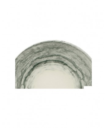 Focus Grey Piatto Fondo Coupe Ø Cm 20 Porcellana Extra Strong Rilievo Lioness Confezione Da 6