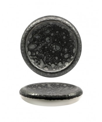 Matheria Black Piatto Alto Ø Cm 27 Porcellana Extra Strong Reactive Lioness Confezione Da 2