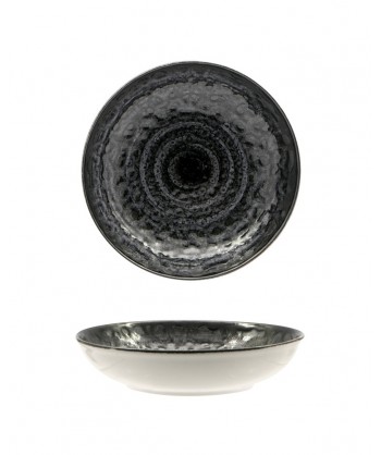 Matheria Black Piatto Fondo Coupe Øcm 20 Porcellana Extra Strong Reactive Lioness Confezione Da 6