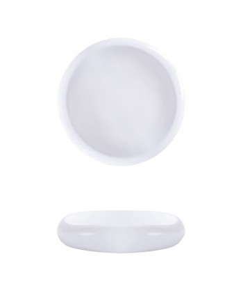 Matheria White Piattino Alto Ø Cm 12 Porcellana Extra Strong Reactive Lioness Confezione Da 6