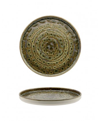 Matheria Green Piatto Nordico Ø Cm 20 H 1,5 Extra Strong Reactive Lioness Confezione Da 3