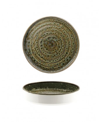 Matheria Green Piatto Nordico Ø Cm 20 H 4,0 Extra Strong Reactive Lioness Confezione Da 4