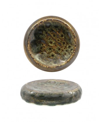 Matheria Green Piattino Alto Ø Cm 12 Porcellana Extra Strong Reactive Lioness Confezione Da 6