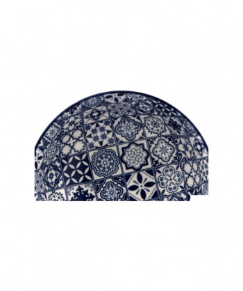 Sintra Blue Coppetta Ø Cm 15 Stoneware Decorato Lioness Confezione Da 8