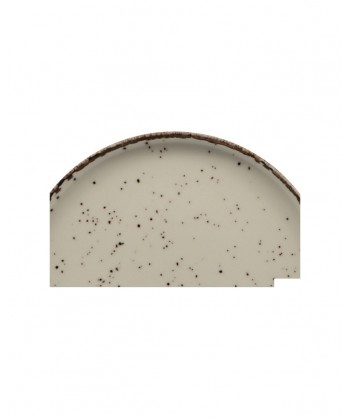 Cromya Cream Piatto Nordic Ø Cm 20 H 1,5 Porcellana Extra Strong Lioness Confezione Da 3