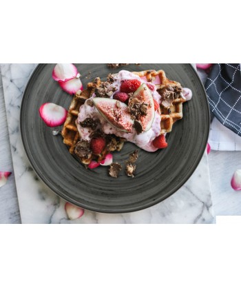 Justcolor Grey Piatto Nordic Ø Cm 28,5 Porcellana Satinata Decoro Mano Lioness Confezione Da 2