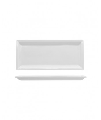 Justwhite Piatto Rett. Cm 31x13,7 Porcellana Bianca Lioness Confezione Da 4