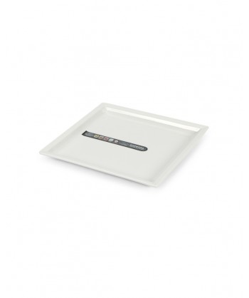 Justwhite Piatto Quad. Cm 26,5x26,5 Porcellana Bianca Lioness Confezione Da 4