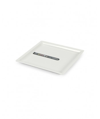 Justwhite Piatto Quad. Cm 18x18 Porcellana Bianca Lioness Confezione Da 6