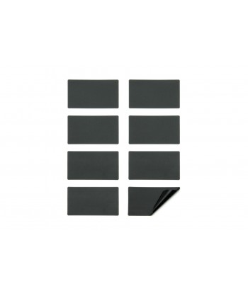 Set 8 Lavagne Cm 8,5x5 Etichetta Adesive Da Parete Rettangolare Nera Securit Confezione Da 8