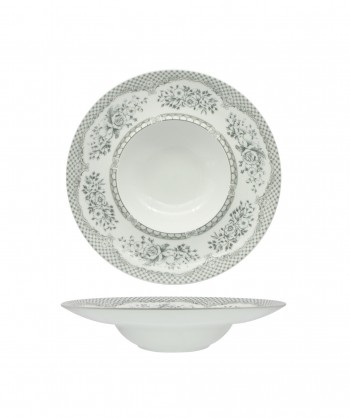 Florence Grigio Pastabowl Ø Cm 28 Invito Largo Int. Ø Cm 14,5 Lioness Confezione Da 6