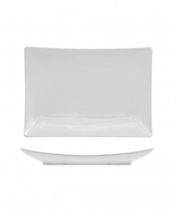 Justwhite Piatto Rett. Cm 30x22 Porcellana Bianca Lioness