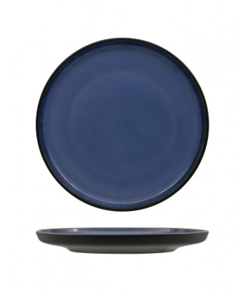 Madeira Piatto Nordic Ø Cm 29 Porcellana Nera Reactive Fenixe Confezione Da 3