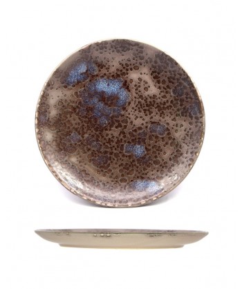Horus Piatto Piano Ø Cm 23 Stoneware Colorato Reactive Fenixe Confezione Da 6