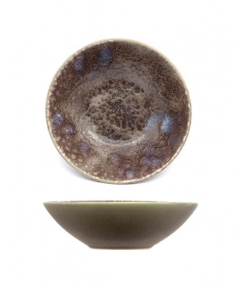 Horus Piatto Fondo Ø Cm 18,5 Stoneware Colorato Reactive Fenixe Confezione Da 6