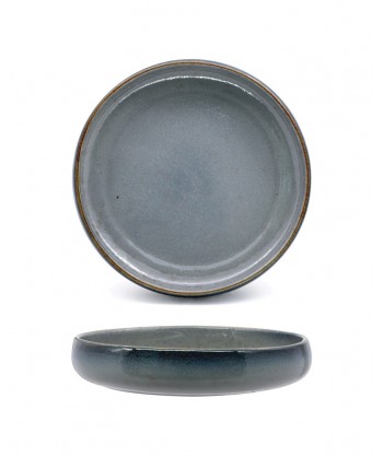 Atlantis Piatto Alto Ø Cm 27 Stoneware Colorato Reactive Fenixe Confezione Da 4