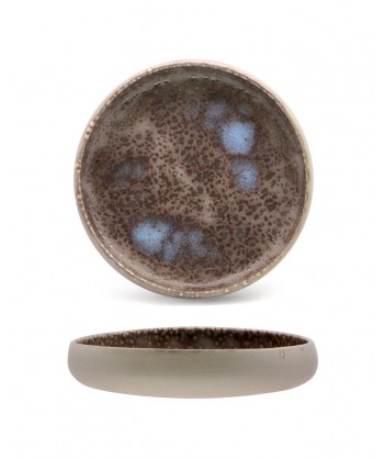 Horus Piatto Alto Ø Cm 27 Stoneware Colorato Reactive Fenixe Confezione Da 4