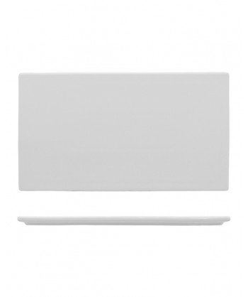 Planko Base Gourmet Rett. Cm 25,4x14,5 H 1,1 Porcellana Bianca Fenixe