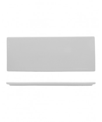 Planko Base Gourmet Rett. Cm 35,6x14,4 H 1,1 Porcellana Bianca Fenixe