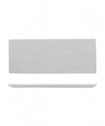 Planko Base Gourmet Rett. Cm 25,2x9,9 H 1,1 Porcellana Bianca Fenixe