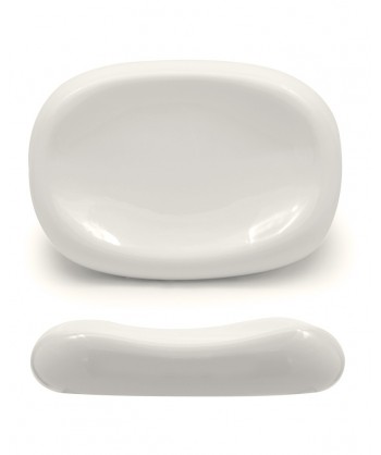Selecta Piatto Alto Cm 16,6x11,7 H 3,5 Porcellana Bianca Fenixe Confezione Da 6