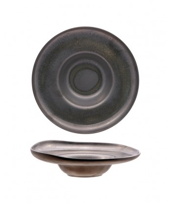 Oxide Pasta Bowl Ø Cm 28 Interno Ø Cm 14 Porcellana Color Reactive Bronzo Fenixe Confezione Da 4